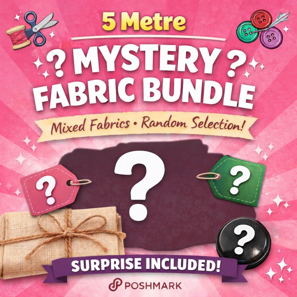 ✨Mystery Cotton Fabric Bundle - 5 Metre Total ✨